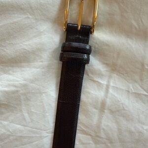 Paul Stuart Brown Lizard Belt